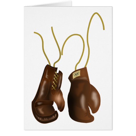 Realistic Boxing Gloves Cards (Front)