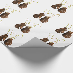Realistic Boxing Gloves Wrapping Paper
