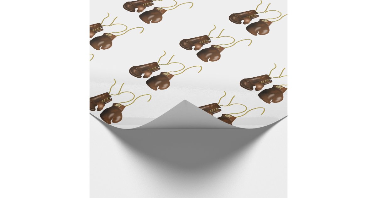 Realistic Boxing Gloves Wrapping Paper Zazzle