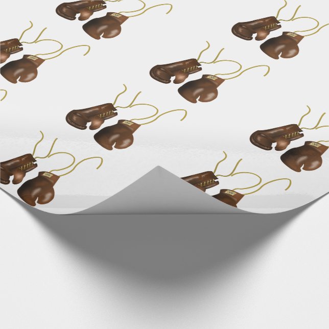 Realistic Boxing Gloves Wrapping Paper (Corner)