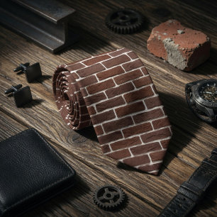 Realistic Brick Wall Neck Tie
