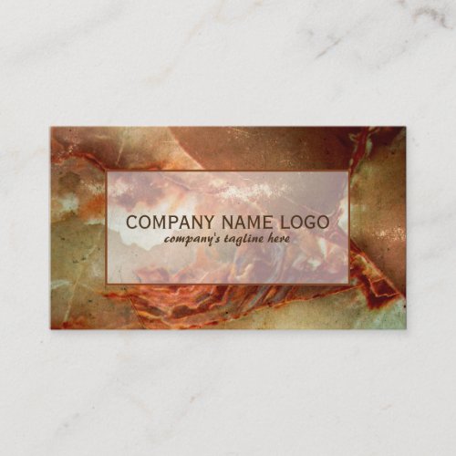 Realistic Brown Faux Marble Stone Pattern 2 Business Card