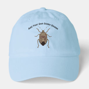 Realistic Brown Stink Bug Graphic Custom Message Hat