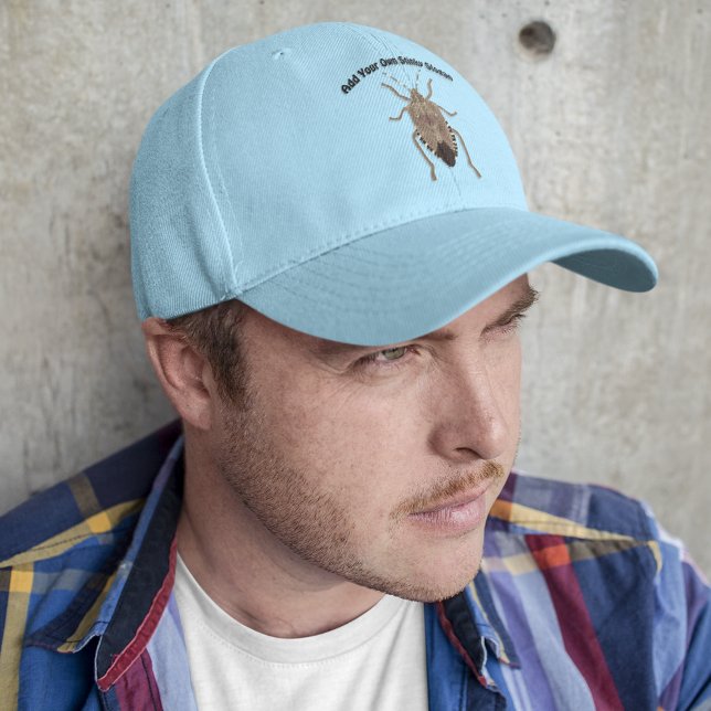 Realistic Brown Stink Bug Graphic Custom Message Hat (Creator Uploaded)