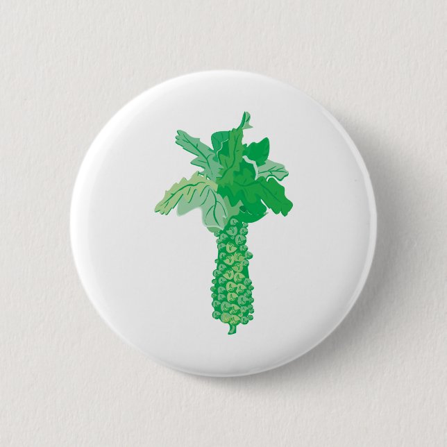 realistic brussels pinback button (Front)