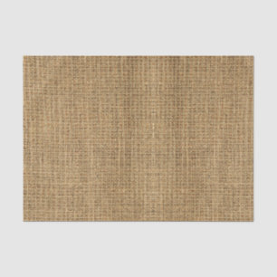 Realistic Burlap Texture Simple Rustic Light Brown Tissue Paper