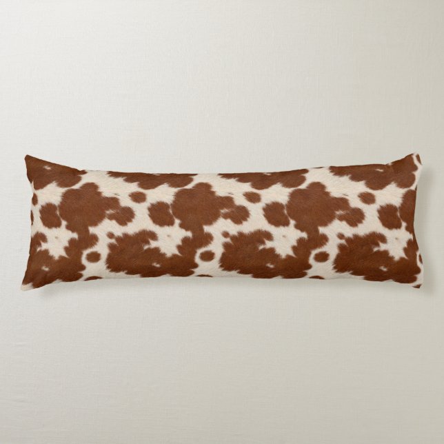 Realistic Calf Hide Pattern Body Pillow (Front)