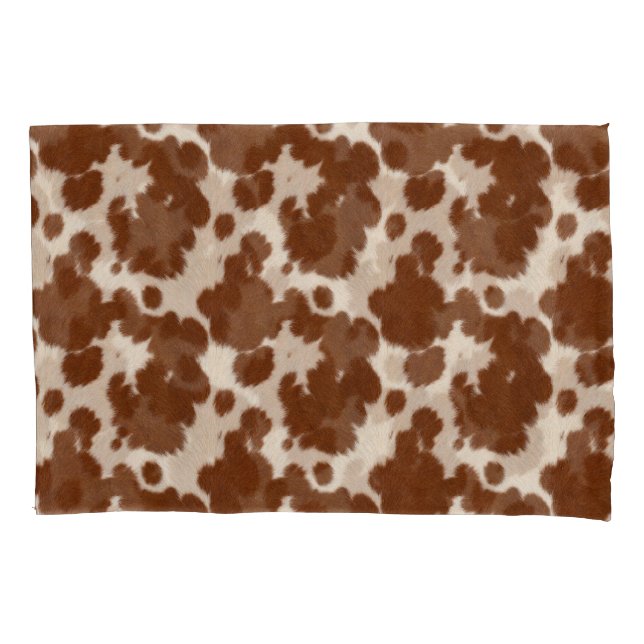 Realistic Calf Hide Pattern Pillow Case (Front)