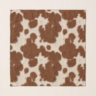 Realistic Calf Hide Pattern Scarf