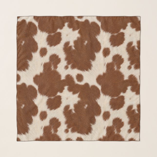 Realistic Calf Hide Pattern Scarf (Front)