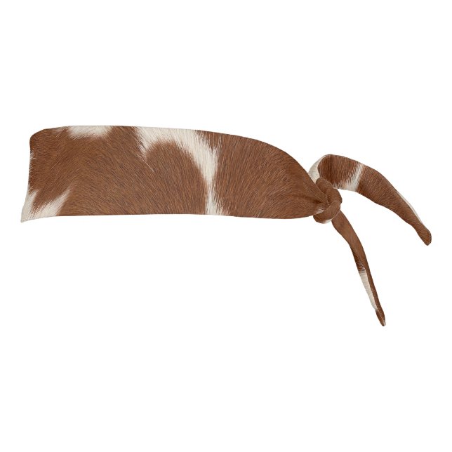 Realistic Calf Hide Pattern Tie Headband (Rotate 90)
