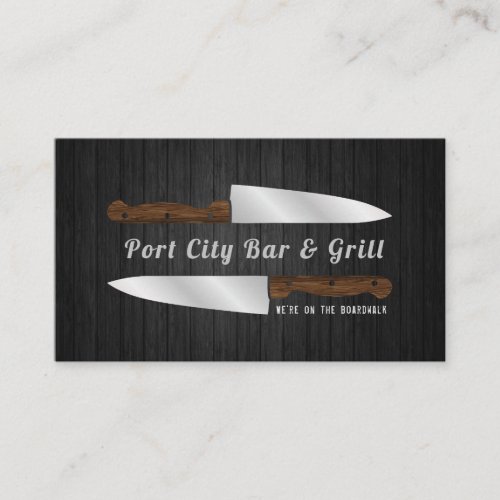 Realistic Chefs Knives Business Card