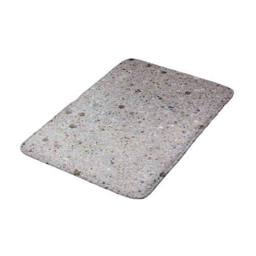 Realistic Concrete Surface Photograph Memory Foam Bath Mat