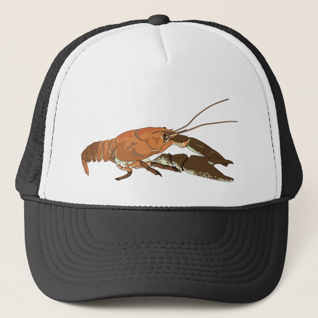 Realistic Crayfish/Crawdad Trucker Hat (Front)