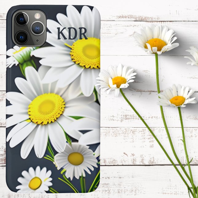 Realistic Daisy Monogram  Iphone Case (Creator Uploaded)