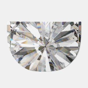 Realistic Diamond: 3D Close-Up Doormat
