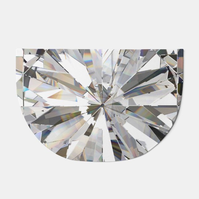 Realistic Diamond: 3D Close-Up Doormat (Front)