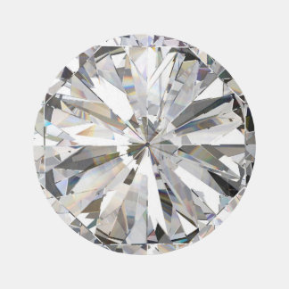 Realistic Diamond: 3D Close-Up Rug