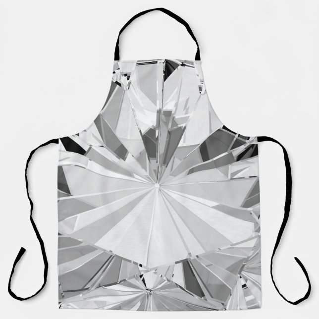 Realistic Diamond: 3D Texture Close-Up Apron (Front)