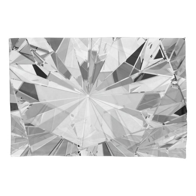 Realistic Diamond: 3D Texture Close-Up Pillow Case (Front)