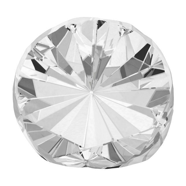 Realistic Diamond: 3D Texture Close-Up Pouf (Bottom)