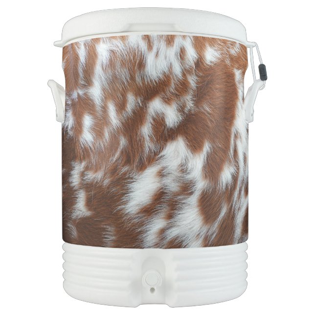 Realistic Digitally Printed Country Cow Pattern  Beverage Cooler (Front)