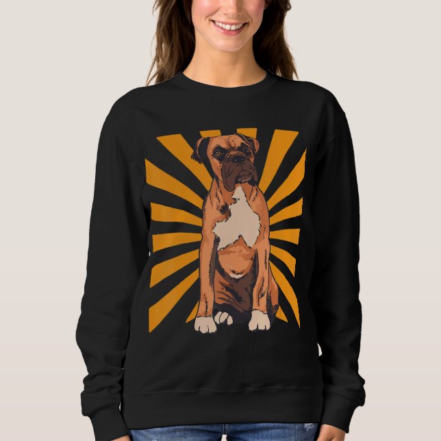 Realistic Dog Boxer Sweatshirt (Front)