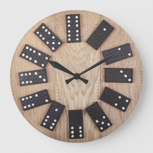 Realistic dominoes large clock (Front)