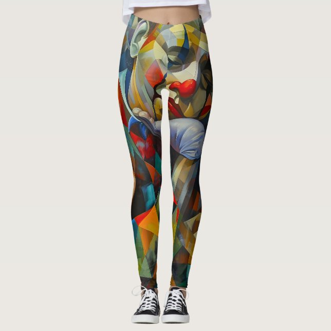 realistic drawing leggings (Front)