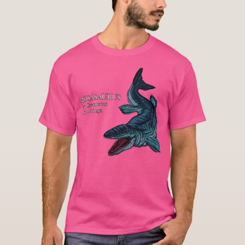 Realistic drawing of the Mosasaurus T_Shirt