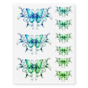 Realistic Fake Butterfly Tattoo
