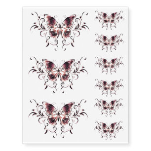 Realistic Fake Butterfly Tattoo