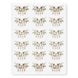 Realistic Fake Butterfly Tattoo