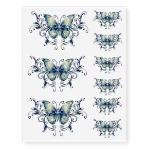 Realistic Fake Butterfly Tattoo