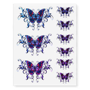 Realistic Fake Butterfly Tattoo