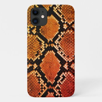 Realistic Faux Snake Skin Animal Print Iphone 11 Case by its_sparkle_motion at Zazzle