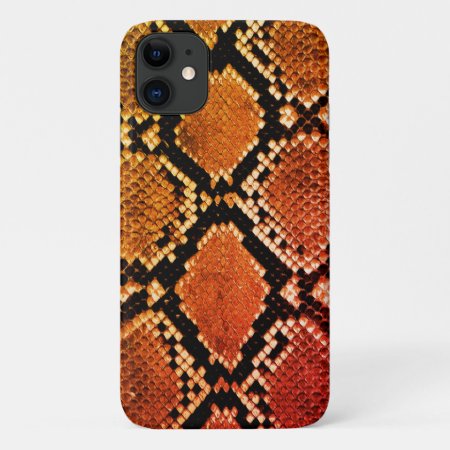 Realistic Faux Snake Skin Animal Print Iphone 11 Case