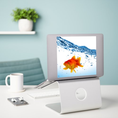 Realistic Fish Tank Goldfish  Sticker