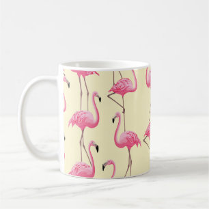 Realistic Flamingo Bird Vertical Pattern Coffee Mug