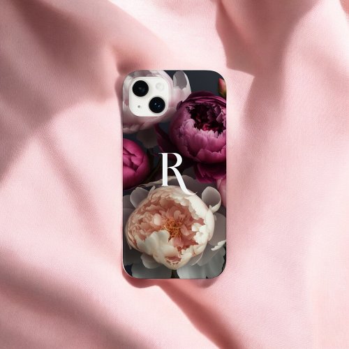 Realistic Flowers Decorative Monogram Case_Mate iPhone 14 Plus Case