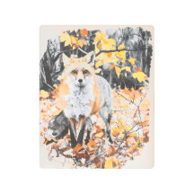Realistic Fox Metal Print