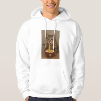 Realistic Funny Cat Eating Ramen | Graphic Tee