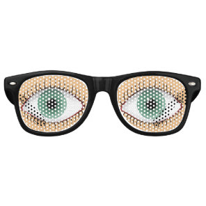Realistic Funny Human Eye Retro Sunglasses