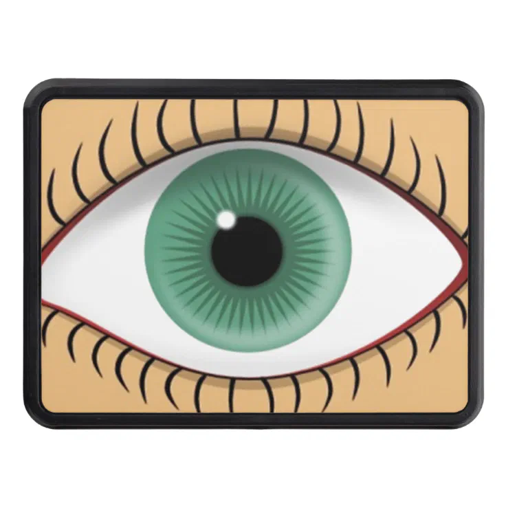Realistic Funny Human Eye Tow Hitch Cover Zazzle