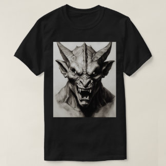Realistic Gargoyle Screaming Portrait T-Shirt