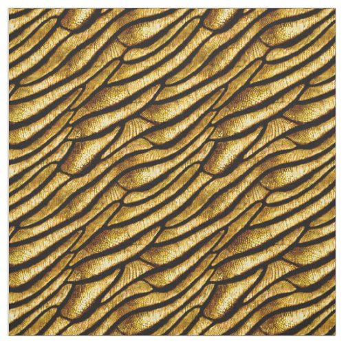 Realistic Gold Dragon Skin Scales  Fabric