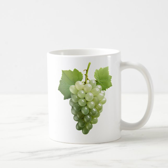 realistic grape bunch coffee mug (Right)