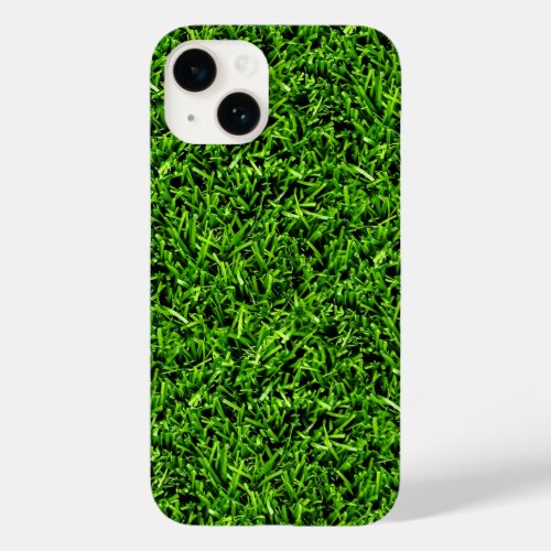   Realistic Grass Photo Texture Funny Bright Green Case_Mate iPhone 14 Case
