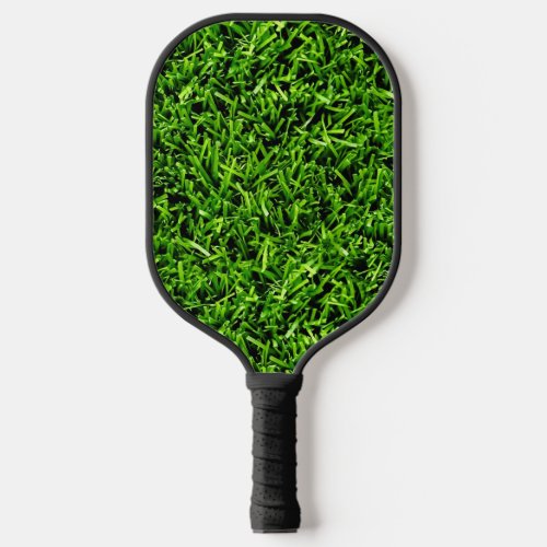   Realistic Grass Photo Texture Funny Bright Green Pickleball Paddle