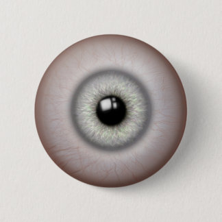 Realistic Gray Iris Eyeball Button